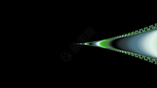 金属绿颜色的分形递归艺术绿色螺旋几何学背景图片