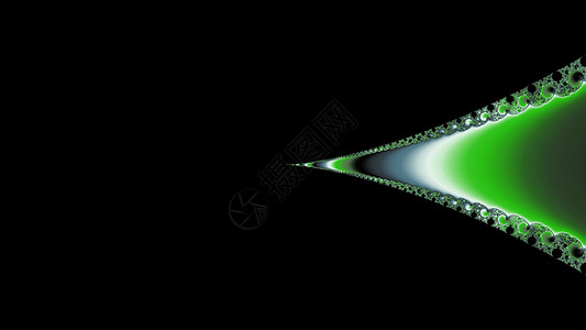 金属绿颜色的分形螺旋绿色递归艺术几何学背景图片