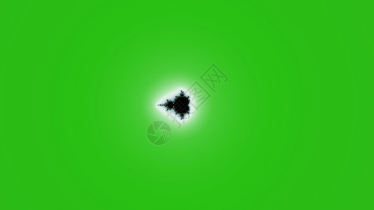 金属绿颜色的分形几何学绿色螺旋递归艺术背景图片