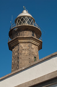 Orchilla灯塔兰花海岸岛屿照明建筑物背景图片