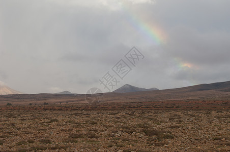 彩虹风景爬坡场景岛屿沙漠平原荒漠山脉丘陵坐骑背景图片