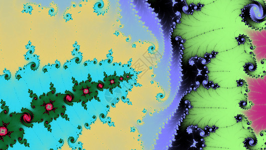 Mandelbrot 分形螺旋 colorfu螺旋形墙纸背景图片