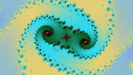 Mandelbrot 分形螺旋 colorfu螺旋形墙纸背景图片