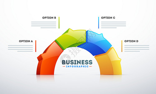 商业4个3D半圆 其中4个选项用于商业信息剖面图设计图片