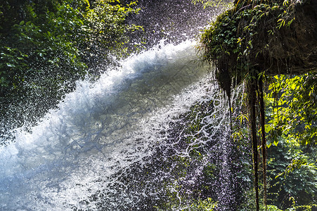 洛波的瀑布尺寸植物旅游洞穴星星风景旅行背景图片