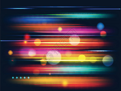 彩色光束效果具有彩色光束和散景效果的速度运动背景推介会强光封面科学辐射技术射线网络耀斑设计插画