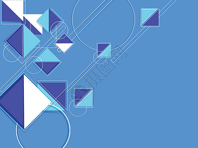 pa66创意几何形状像正方形和圆形抽象 pa插画