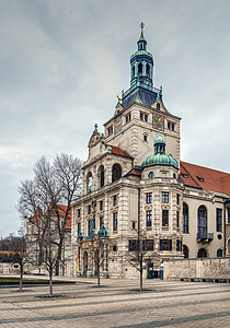 德国慕尼黑巴伐利亚国家博物馆历史城市首都历史性房子旅行物馆建筑学旅游观光背景图片