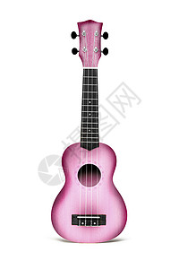 粉红色的乌鲁勒吉他背景图片