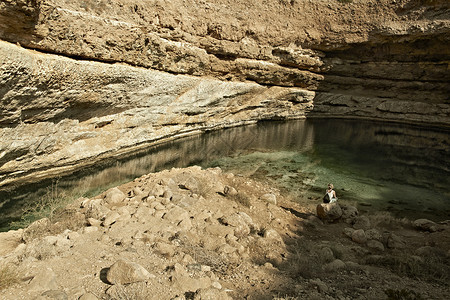 Bimmah Sink洞(阿曼苏丹国)高清图片
