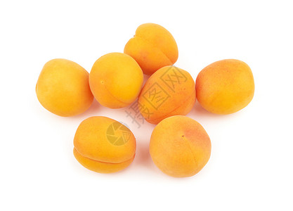 白上杏子甜点白色季节营养市场健康水果食物橙子黄色背景图片