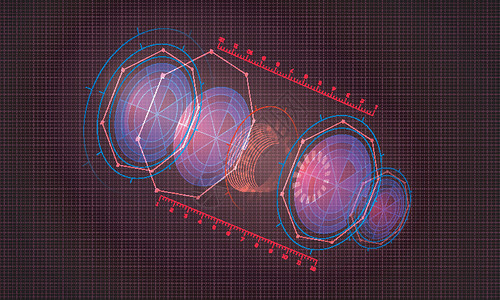 商业应用程序的 HUD UI数据教育文档雷达展示医疗显示器碎石技术经济学背景图片