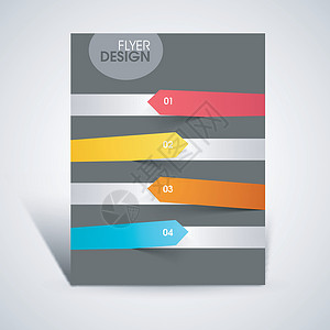 商业传单模板或横幅设计办公室年度杂志打印图表创造力公司营销目录报告背景图片
