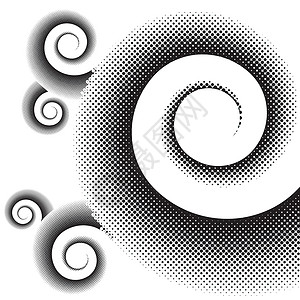 金粉圆圈漩涡带螺旋的创意抽象背景打印曲线创造力圆圈运动创新作品漩涡推介会艺术品插画