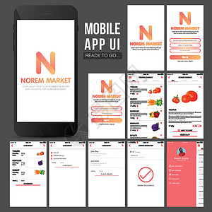 手机网站设计在线购物移动应用程序用户界面设计设计图片