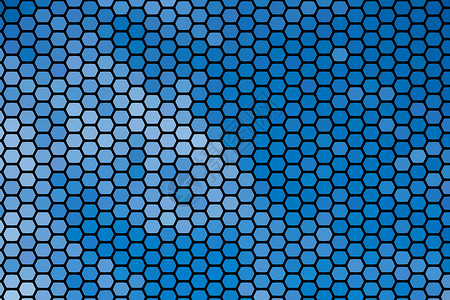 六边形网格底纹几何形状蓝色六边形的抽象纹理背景背景