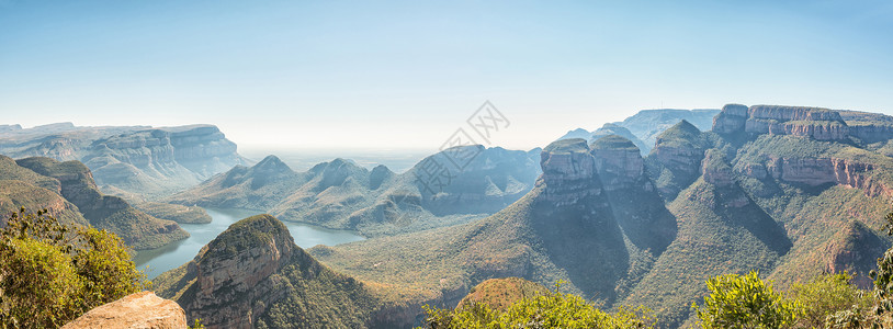 姆峡谷布莱德河峡谷早晨高清图片