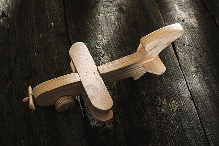 木板木制旧木制飞机翅膀旅行木头螺旋桨飞机空气手工古董航班工艺背景图片