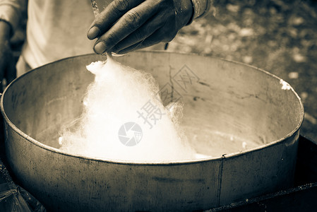 棉花糖机器街头食品好吃高清图片