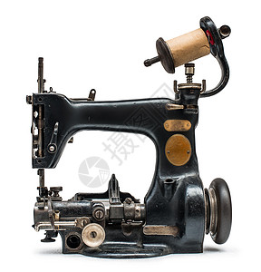 高级缝纫机缝纫刺绣纺织品工作车轮制衣机器手工业衣服工艺机械高清图片素材