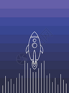 太空火箭穿梭船标志标志标志标识 vecto科学发射品牌飞船航天飞机星系探索背景图片