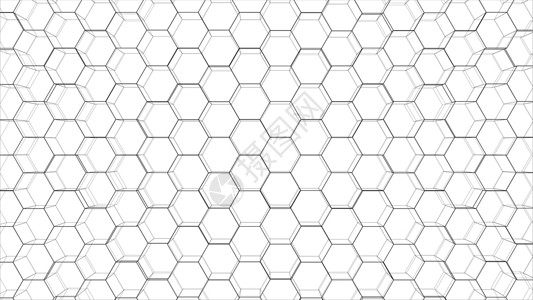 六边形轮廓的抽象背景 韦克托电脑科学空地蜂窝技术阴影空间商业艺术中风背景图片