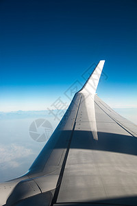飞机的翼风景背景图片