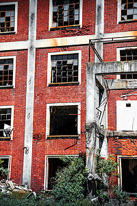 旧废弃工厂废墟拆除概念建筑学建筑工业艺术背景图片