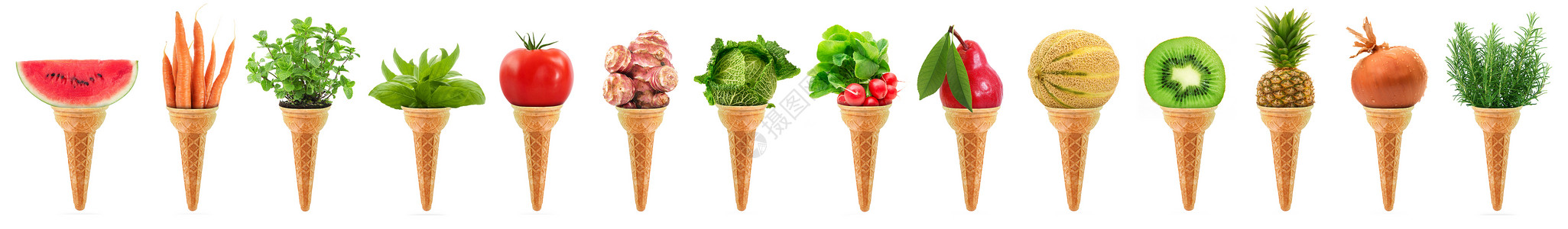 蔬菜拼图素材美味的冰淇淋冰淇淋 长长的拼图背景