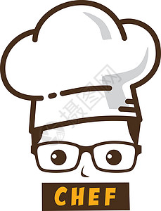 男主厨人物卡通艺术标志 ico男人厨房食谱女士女性插图帽子餐厅男生女孩背景图片