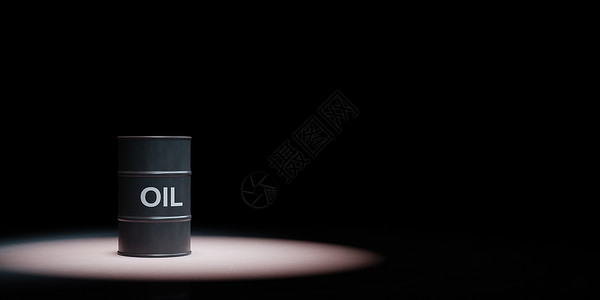 黑色背景上突出的油桶燃料插图化石原油汽油石油背景图片