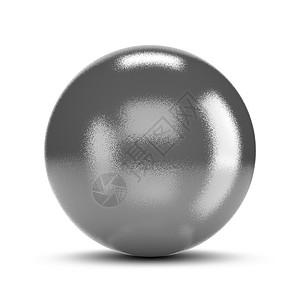 金属球体白色插图地球工作室灰色背景图片