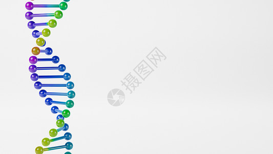 灰色背景上的 Dna 链遗传学螺旋工作室代码插图科学基因组顺序背景图片