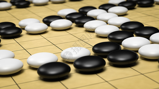 棋盘游戏黑色插图战略白色围棋石头木板背景图片