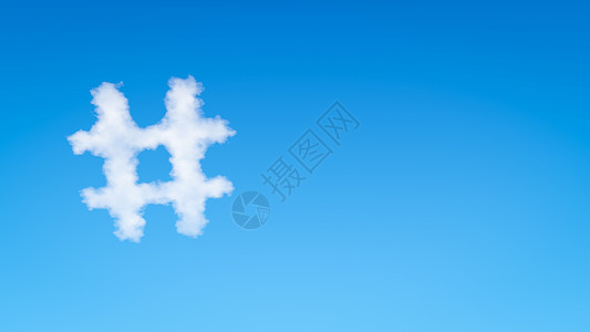 Hash 碎云符号背景图片