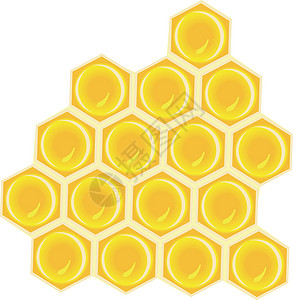养蜂业它制作图案蜂窝状矢量插画
