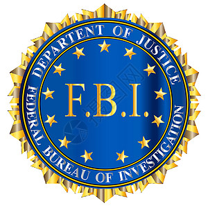 联邦调整局FBI Spoof海豹组织徽章插图欺骗绘画艺术品联邦标识海豹艺术背景