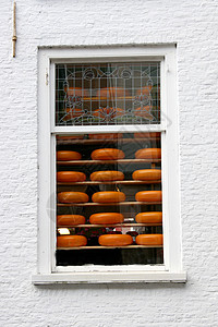 奶酪销售建筑物面包房子窗户高清图片