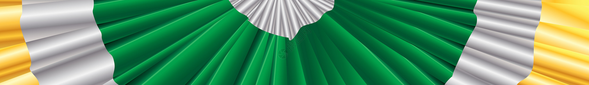 白绿金爱尔兰丝带班纳电脑白色互联网丝带插图艺术徽章彩旗材料绿色背景图片