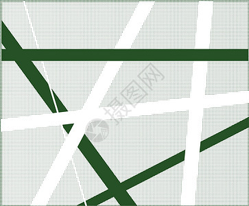 绿色交叉半顿线条穿越插图白色黑色积木十字背景图片