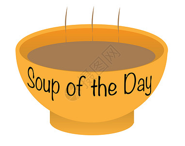 扁豆汤每日碗汤食物艺术绘画扁豆插图卡通片艺术品插画
