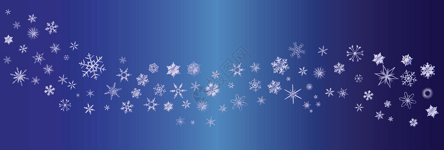雪花条形下雪季节性绘画蓝色艺术艺术品插图横幅背景图片
