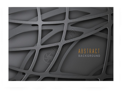 抽象暗金属网格背景装饰纹理插图几何学宣传册科技技术几何条纹阴影背景图片