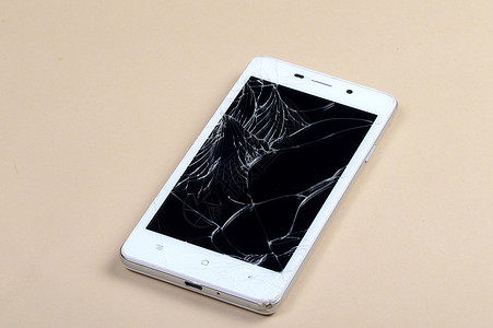 屏幕破损的智能手机裂缝工具粉碎划痕细胞打印玻璃技术维修拨号背景图片