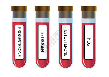 黄体酮激素组样本玻璃睾酮艺术实验艺术品雌激素荷尔蒙宏观医院绘画设计图片