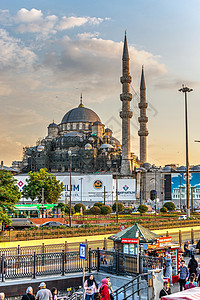 苏莱曼尼耶土耳其伊斯坦布尔苏莱马尼耶清真寺旅游销售小贩城市别针长廊街道正方形历史性火鸡背景