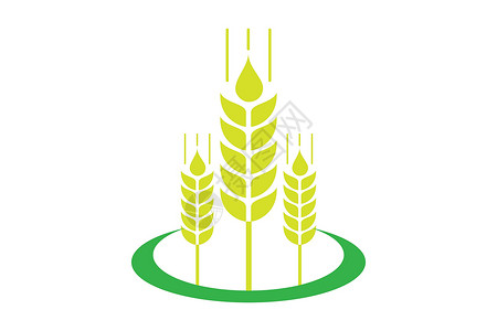 农业小麦标志模板矢量图标设计粮食种子标签农场营养收成玉米面包食物生长背景图片