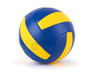 圆球圆圈皮革蓝色黄色圆形白色游戏排球海滩运动背景图片