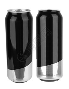 黑色啤酒标签苏打水罐可乐食物啤酒女士饮料白色贮存标签空白金属背景