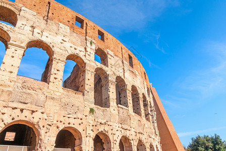 罗马剧场古罗马科隆山是主要旅游景点之一i斗兽场风景城市旅行竞技场历史景观假期观光废墟背景